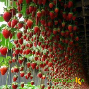 Клубника ампельная Анастасия купить по цене от 370р. в интернет-магазине «Посадика» с доставкой почтой в в Стародубе и по всей России – [изображение №1].